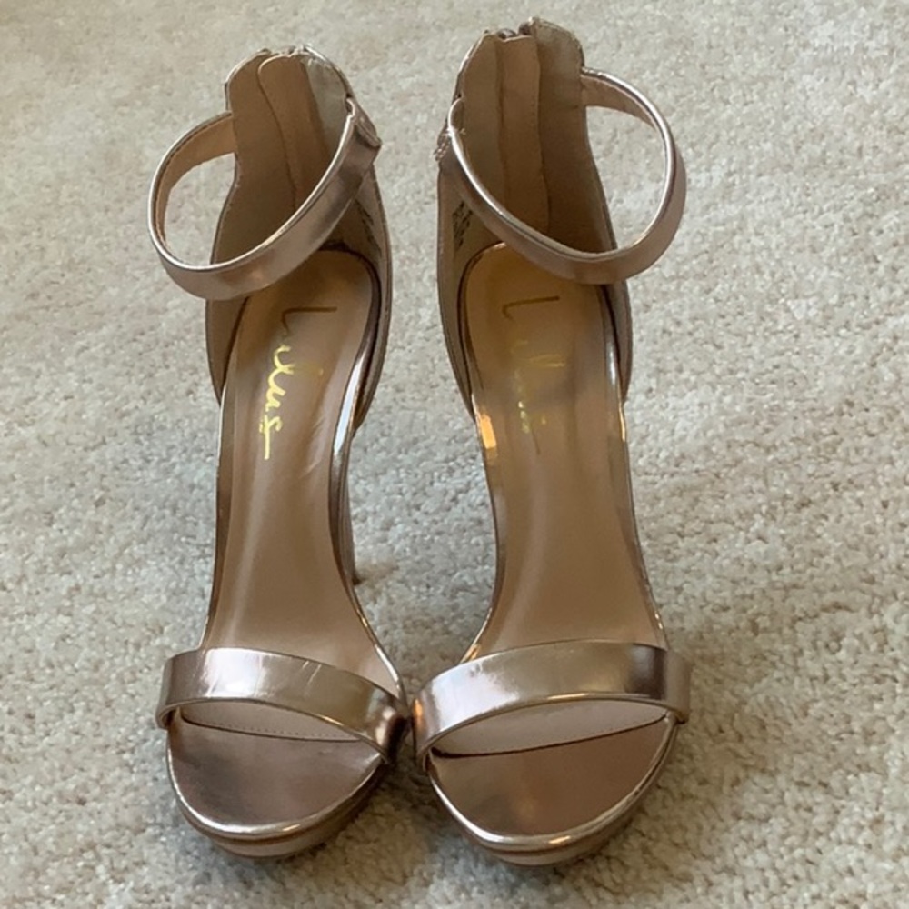 Lulu’s 5 in Rose Gold Stilettos